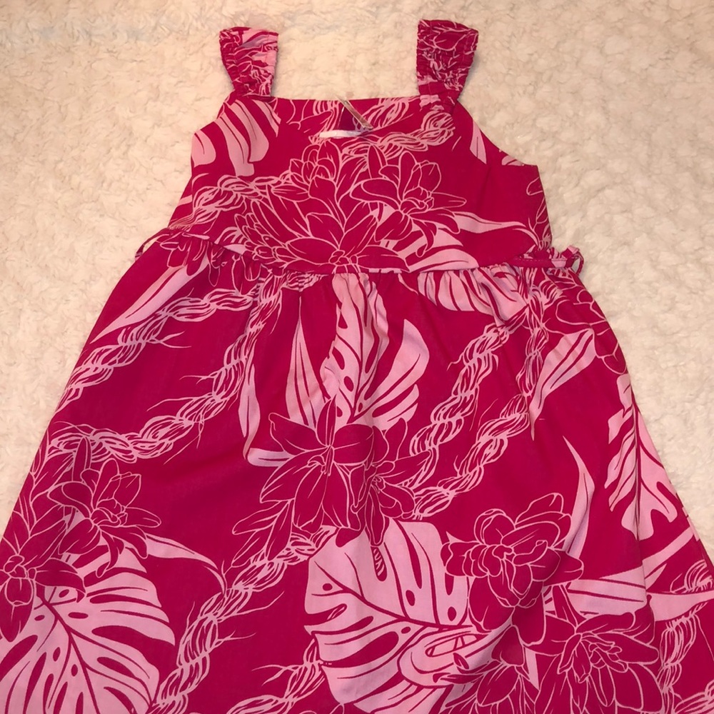 🌺 Adorable Girl Pink Hawaiian Dress NWT
